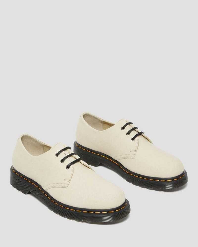 Brown Dr. Martens 1461 Canvas Oxford Shoes | HOTGE8513