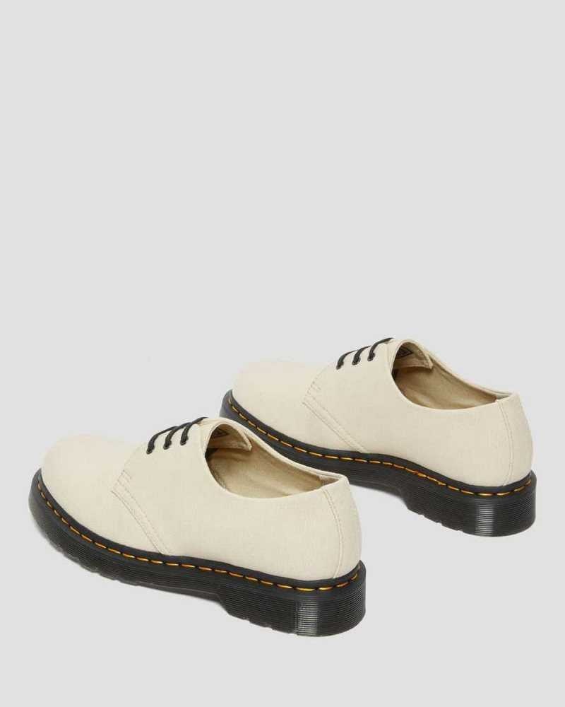 Brown Dr. Martens 1461 Canvas Oxford Shoes | GWHAE9153