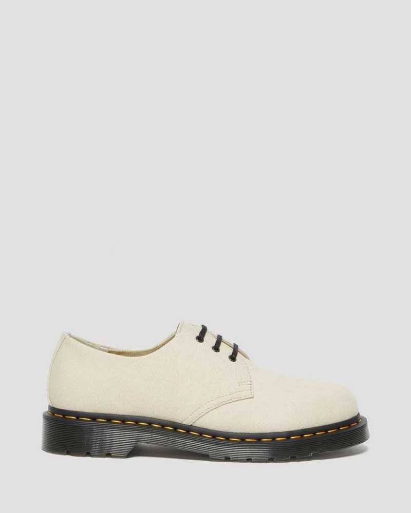 Brown Dr. Martens 1461 Canvas Oxford Shoes | GWHAE9153