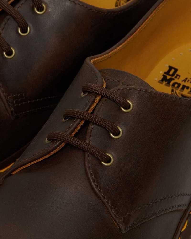 Brown Dr. Martens 1461 Crazy Horse Leather Oxford Shoes | GPFIY7021