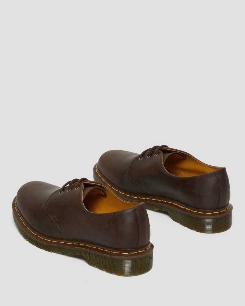 Brown Dr. Martens 1461 Crazy Horse Leather Oxford Shoes | GPFIY7021