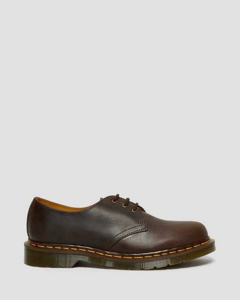 Brown Dr. Martens 1461 Crazy Horse Leather Oxford Shoes | GPFIY7021