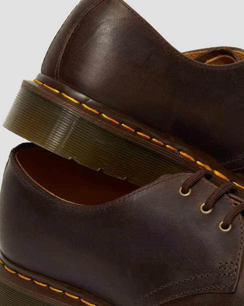 Brown Dr. Martens 1461 Crazy Horse Leather Oxford Shoes | GPFIY7021