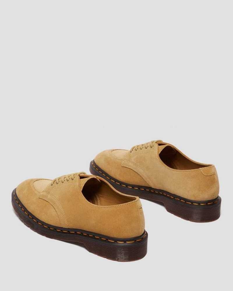 Brown Dr. Martens 2046 Suede Oxford Shoes | CTISF3294