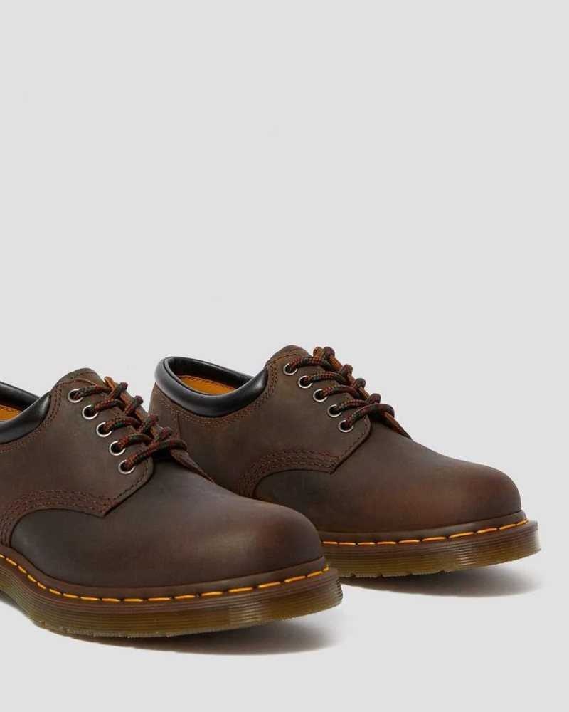 Brown Dr. Martens 8053 Crazy Horse Leather Casual Shoes | BKODU2059