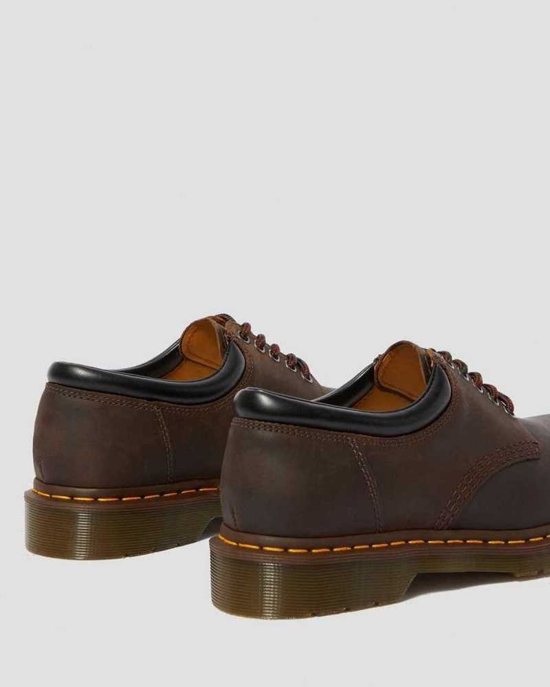 Brown Dr. Martens 8053 Crazy Horse Leather Casual Shoes | BKODU2059