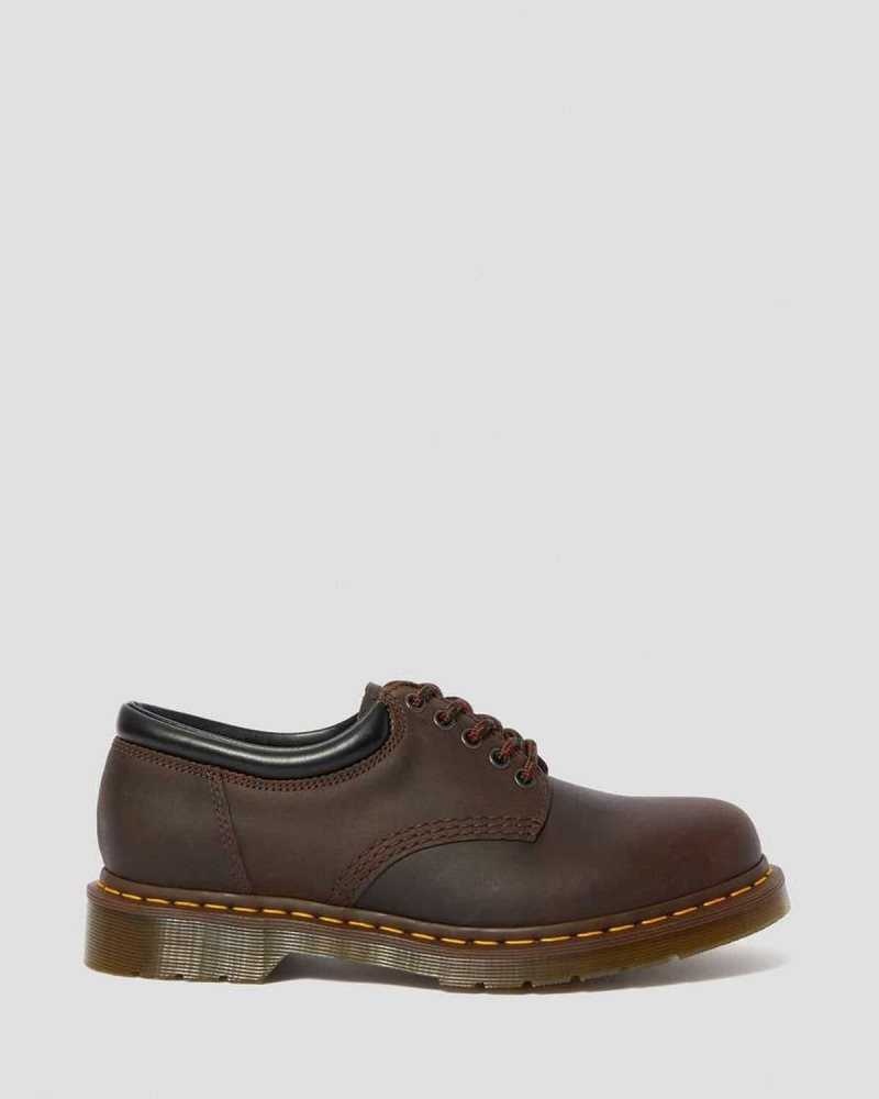 Brown Dr. Martens 8053 Crazy Horse Leather Casual Shoes | BKODU2059