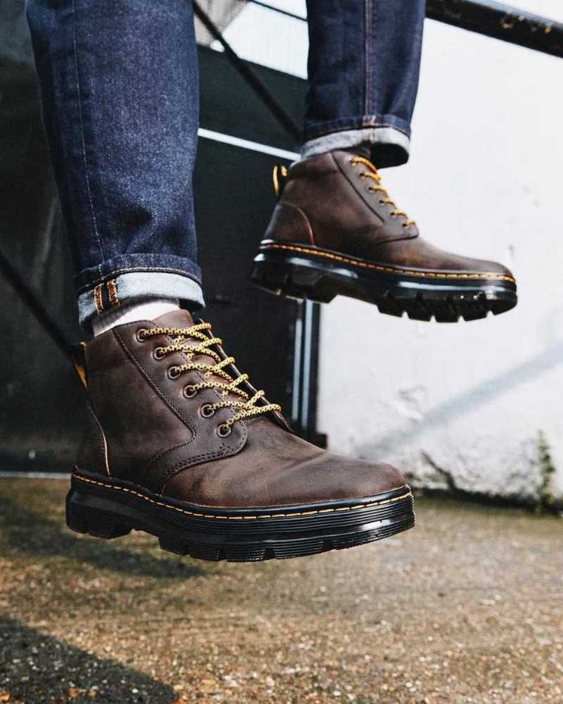 Brown Dr. Martens Bonny Leather Casual Boots | YBZTG8479