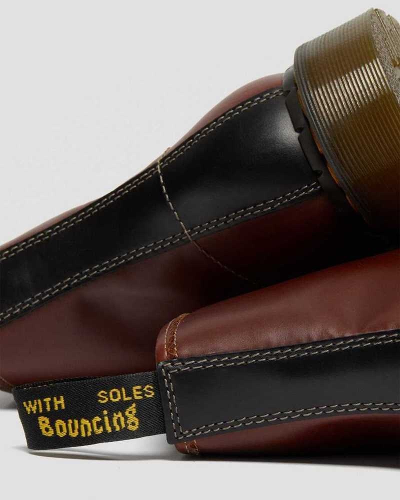 Brown / Black Dr. Martens 1460 Abruzzo Leather Lace Up Boots | DBUFV8365