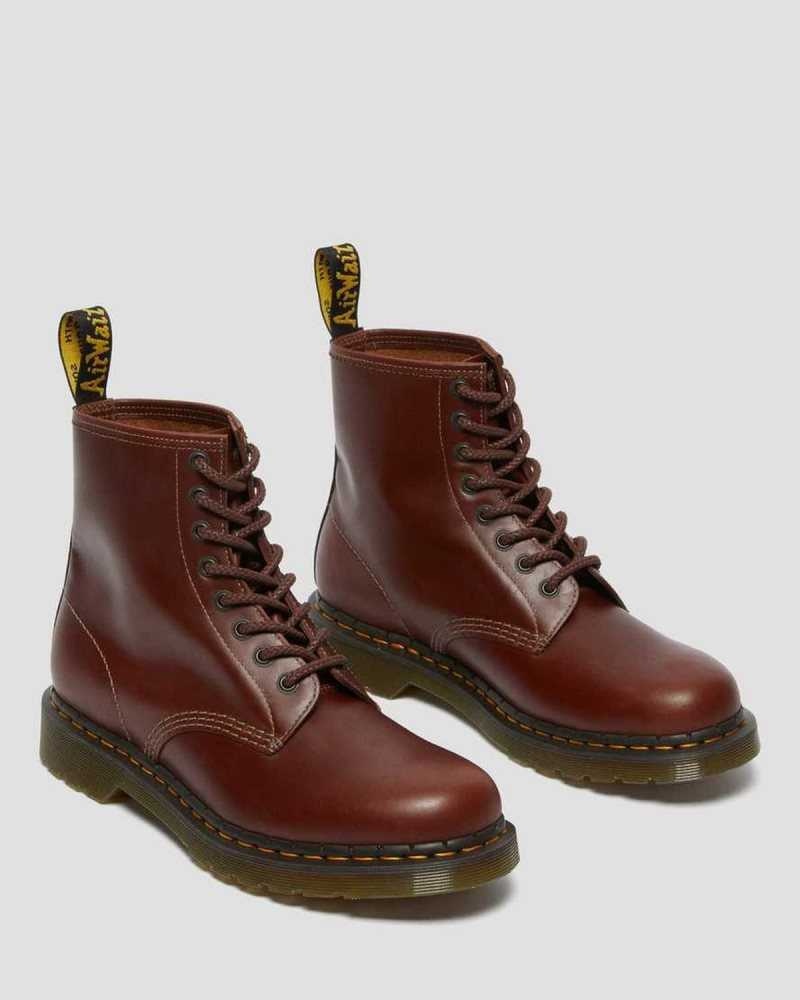 Brown / Black Dr. Martens 1460 Abruzzo Leather Lace Up Boots | DBUFV8365