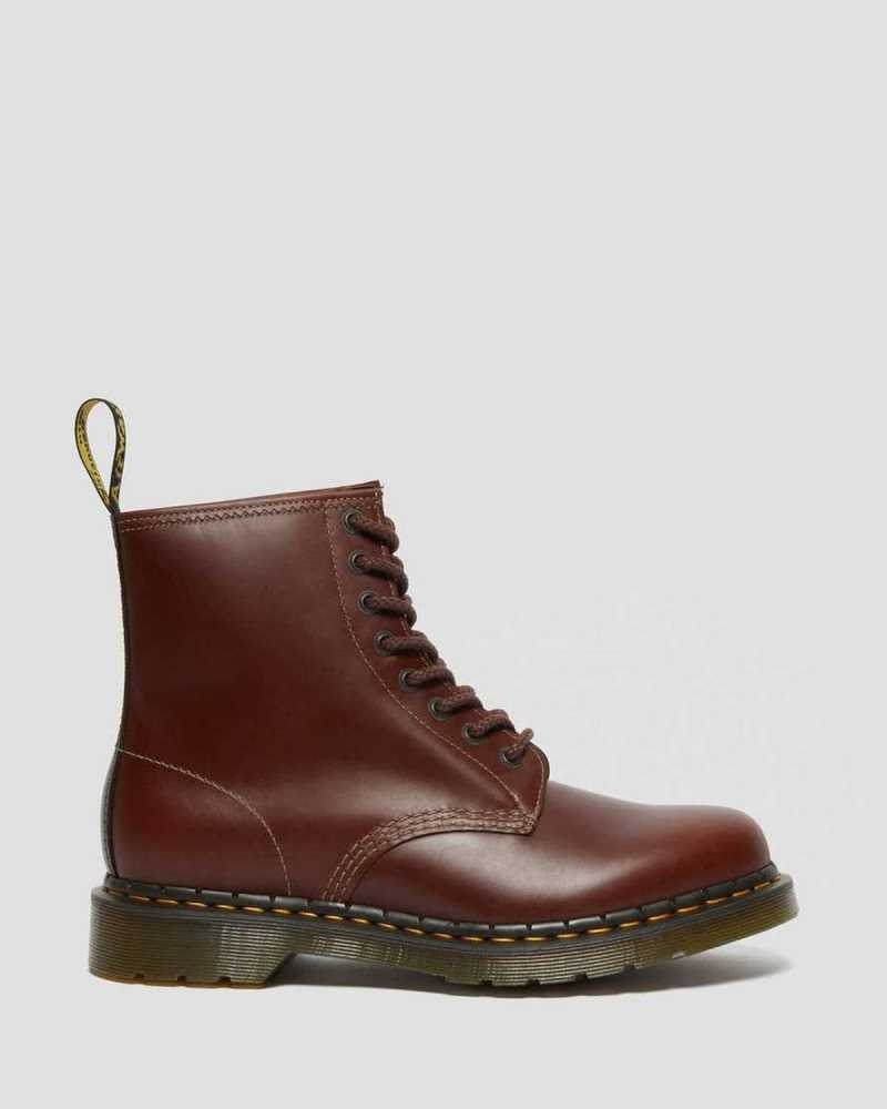 Brown / Black Dr. Martens 1460 Abruzzo Leather Lace Up Boots | DBUFV8365