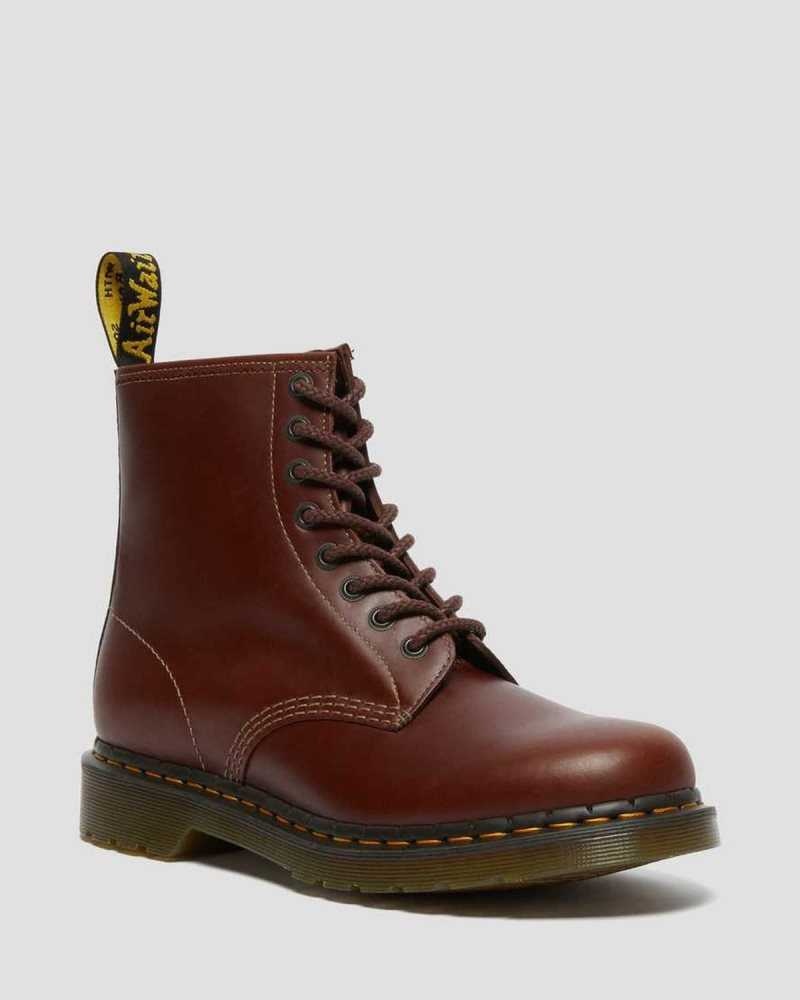 Brown / Black Dr. Martens 1460 Abruzzo Leather Lace Up Boots | DBUFV8365