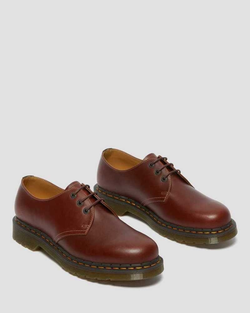 Brown / Black Dr. Martens 1461 Abruzzo Leather Oxford Shoes | IATML3246