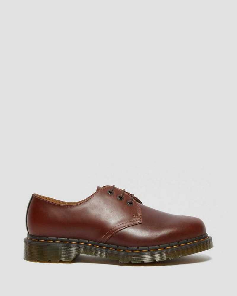 Brown / Black Dr. Martens 1461 Abruzzo Leather Oxford Shoes | IATML3246