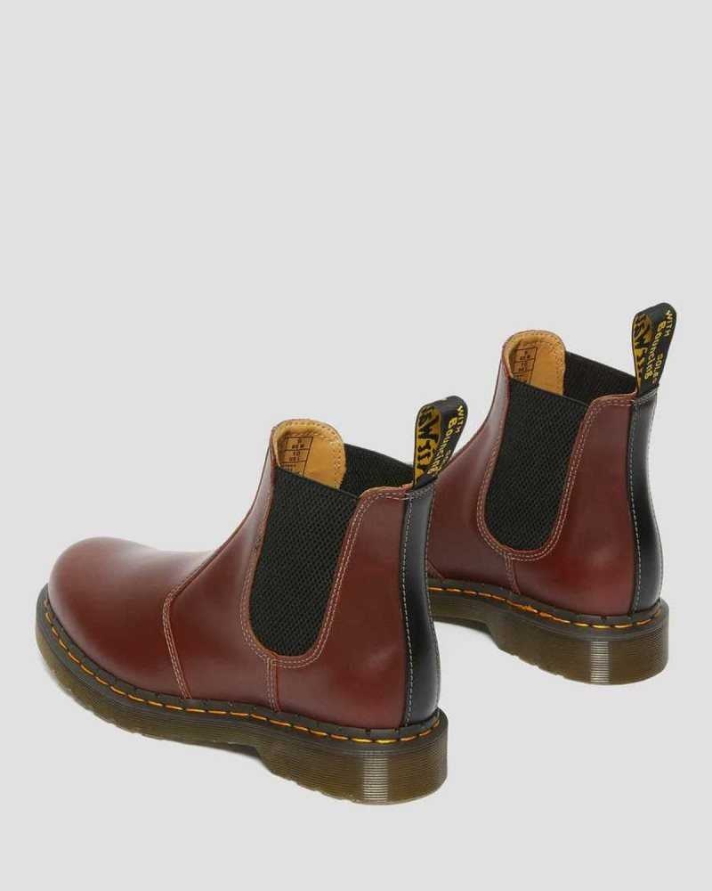 Brown / Black Dr. Martens 2976 Abruzzo Leather Chelsea Boots | EPNQK8097