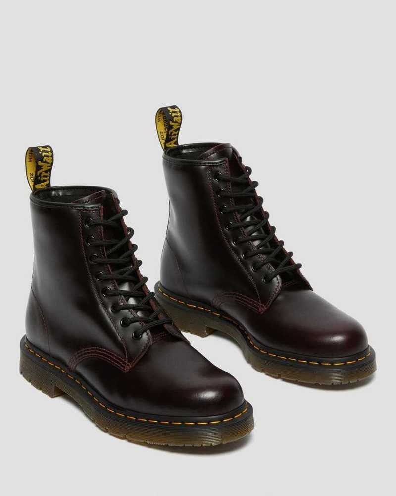 Burgundy Dr. Martens 1460 Slip Resistant Atlas Leather Lace Up Boots | XGAJT0368