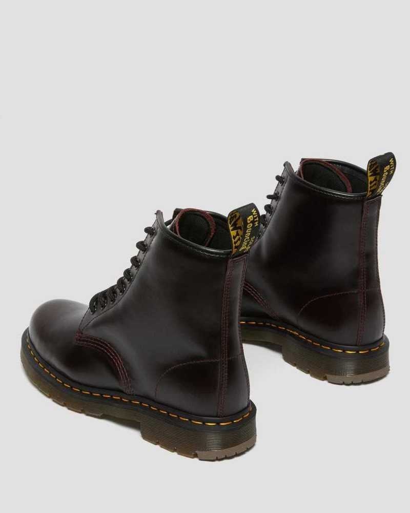 Burgundy Dr. Martens 1460 Slip Resistant Atlas Leather Lace Up Boots | XGAJT0368