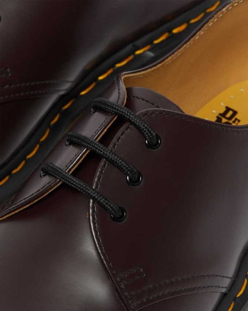 Burgundy Dr. Martens 1461 Smooth Leather Oxford Shoes | ALWSI8903