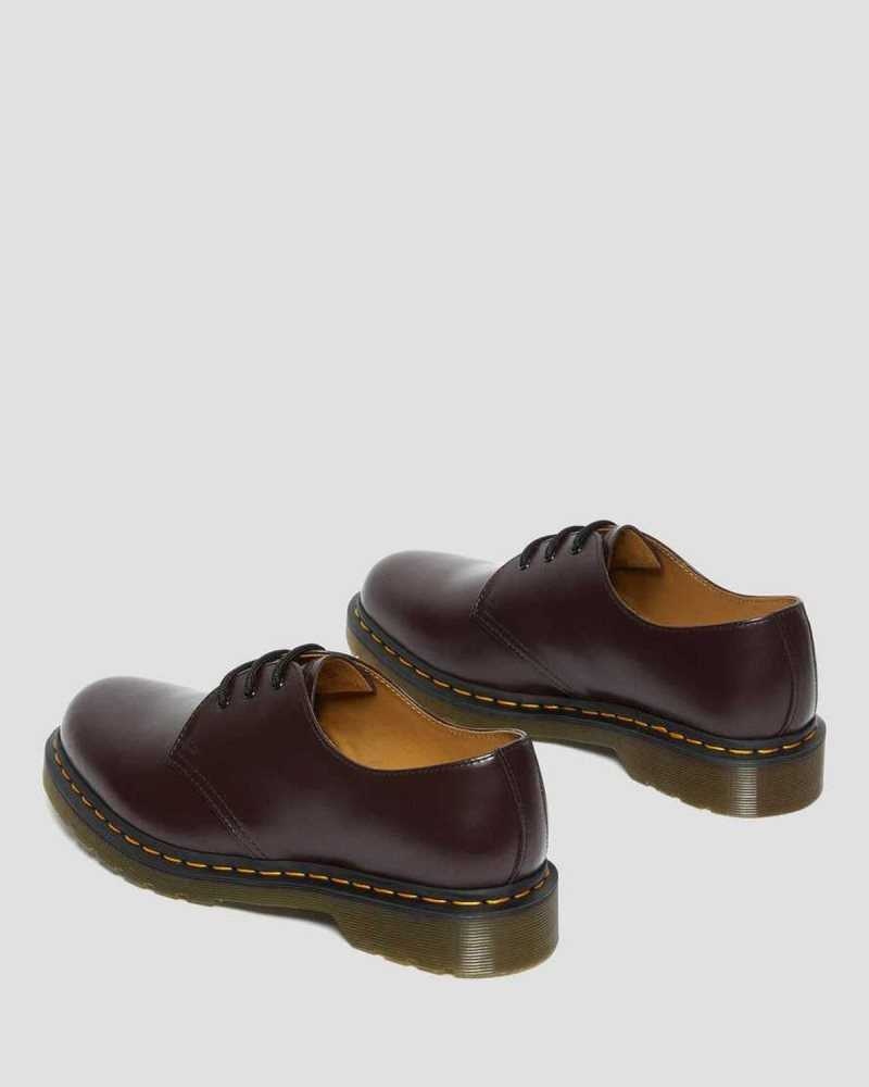 Burgundy Dr. Martens 1461 Smooth Leather Oxford Shoes | ALWSI8903