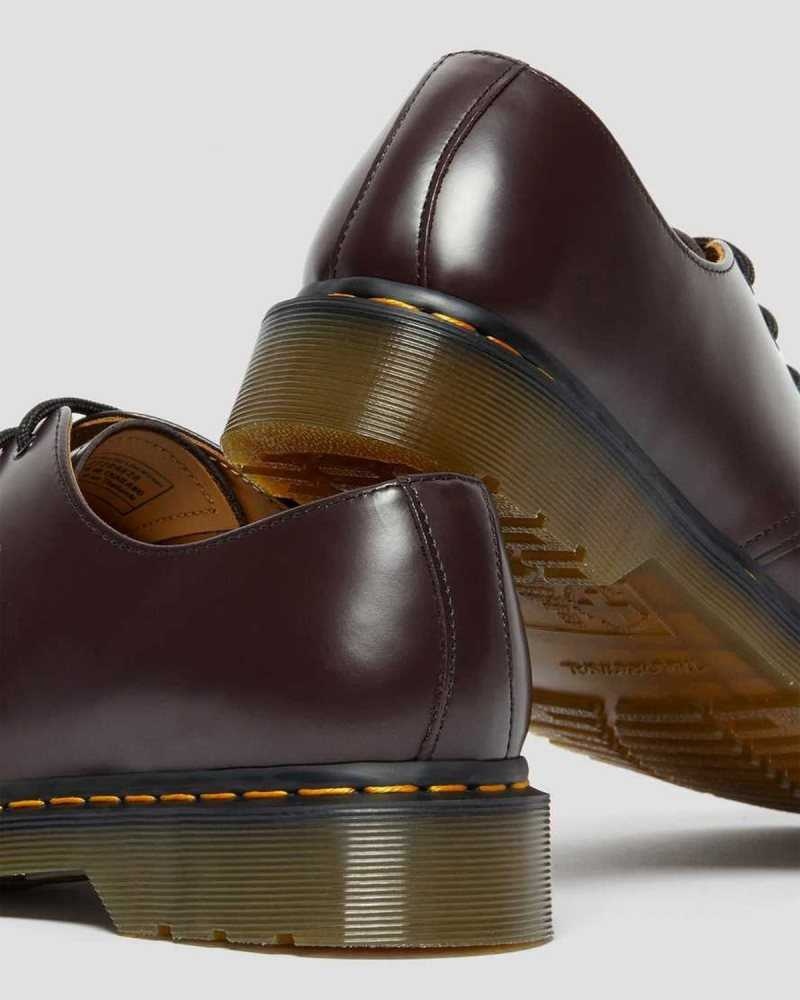 Burgundy Dr. Martens 1461 Smooth Leather Oxford Shoes | ALWSI8903