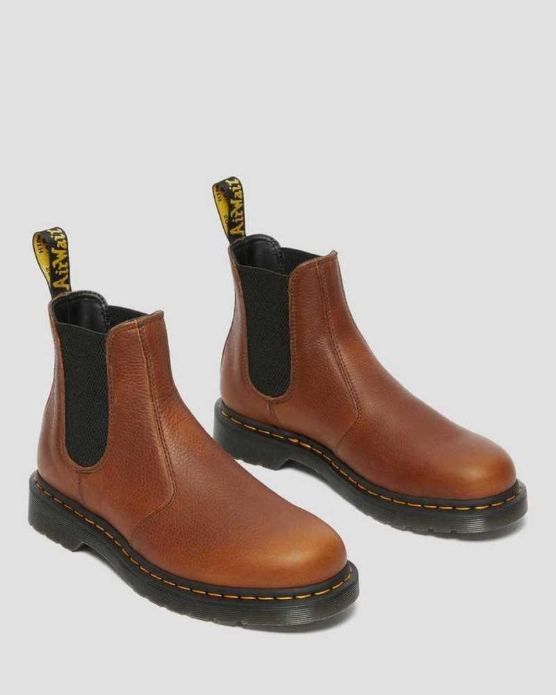 Cashew Ambassador Dr. Martens 2976 Ambassador Leather Chelsea Boots | CQZLB0346