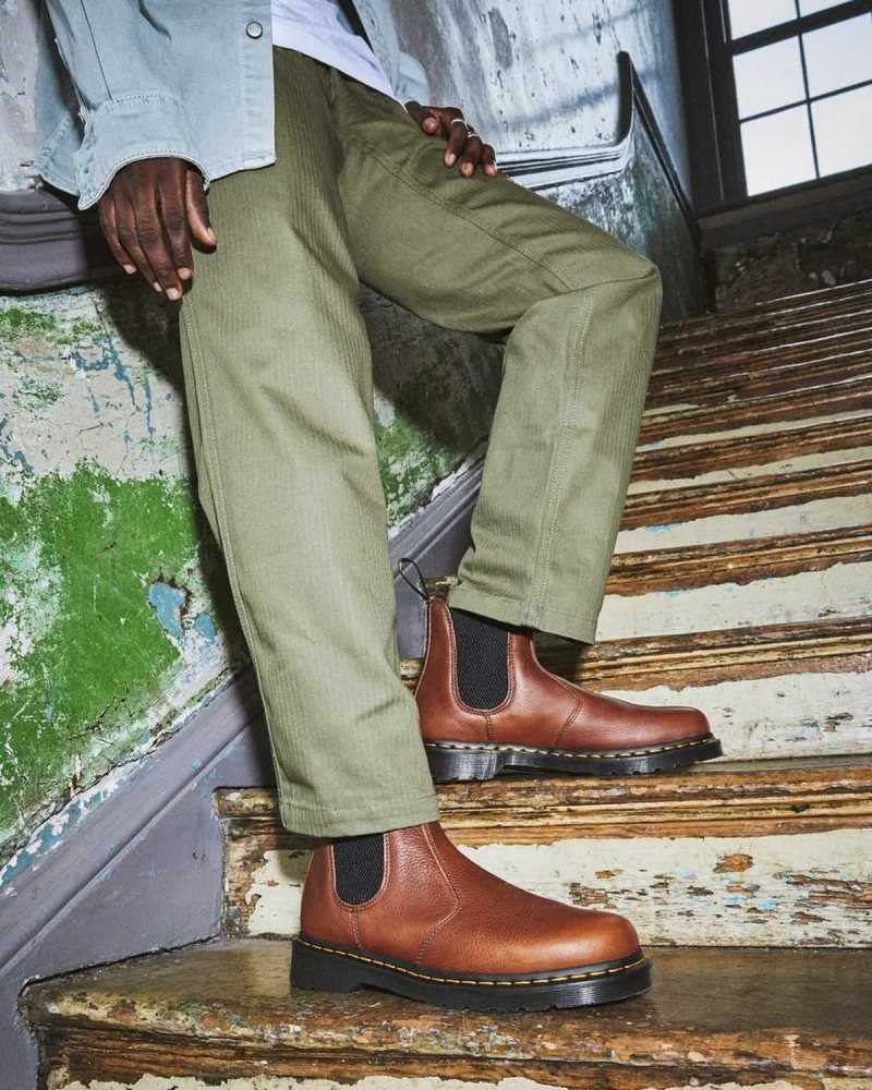 Cashew Ambassador Dr. Martens 2976 Ambassador Leather Chelsea Boots | WJXEZ3219