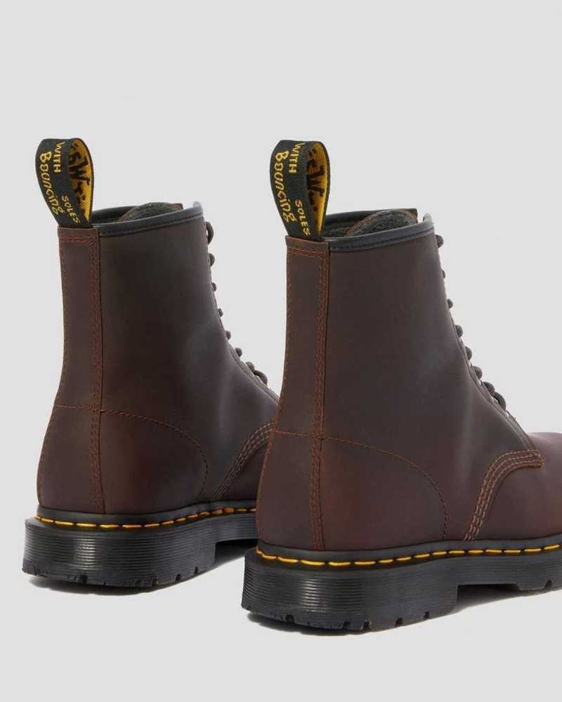 Cocoa Snowplow Dr. Martens 1460 DM's Wintergrip Lace Up Boots | VBFWO1496