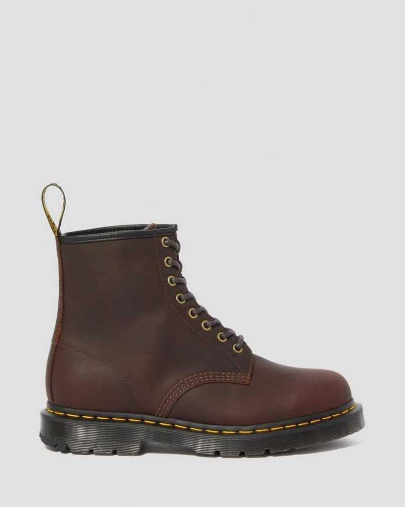 Cocoa Snowplow Dr. Martens 1460 DM's Wintergrip Lace Up Boots | VBFWO1496