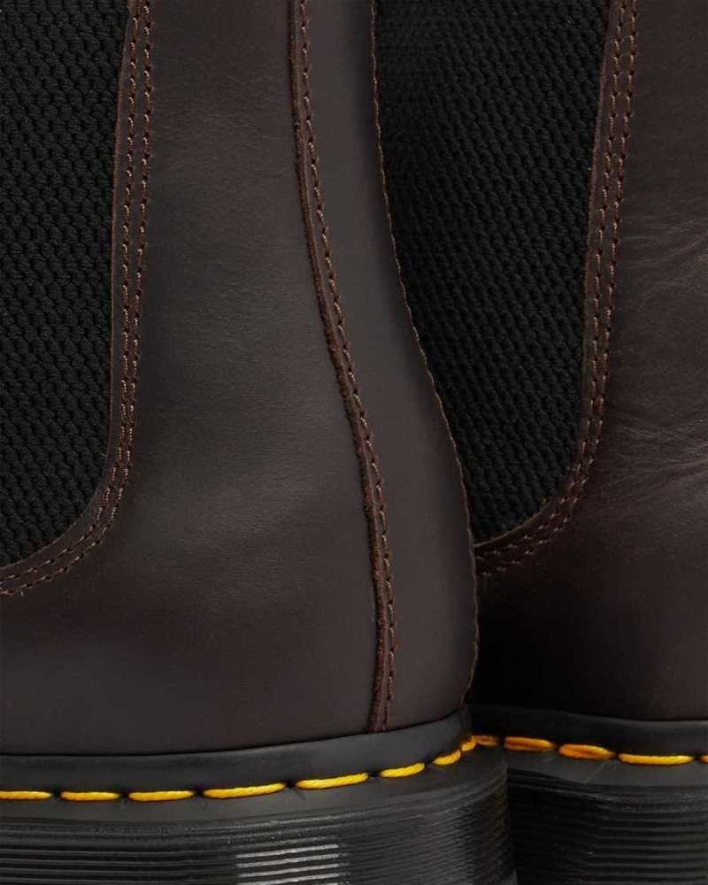 Cocoa Snowplow Dr. Martens 2976 DM's Wintergrip Chelsea Boots | FNPMS8693