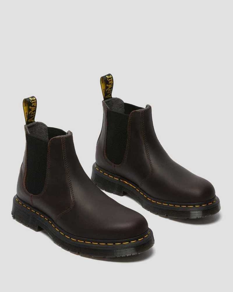 Cocoa Snowplow Dr. Martens 2976 DM's Wintergrip Chelsea Boots | FNPMS8693