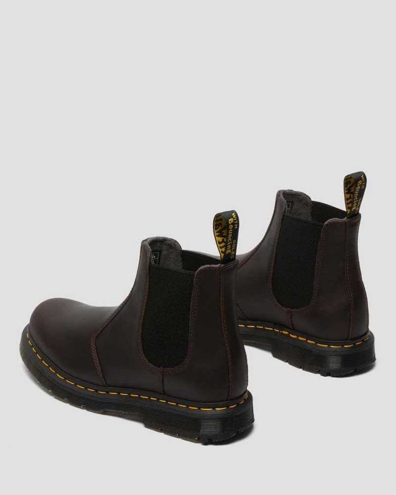 Cocoa Snowplow Dr. Martens 2976 DM's Wintergrip Chelsea Boots | FNPMS8693