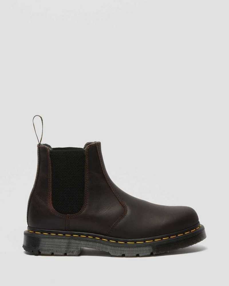 Cocoa Snowplow Dr. Martens 2976 DM's Wintergrip Chelsea Boots | FNPMS8693