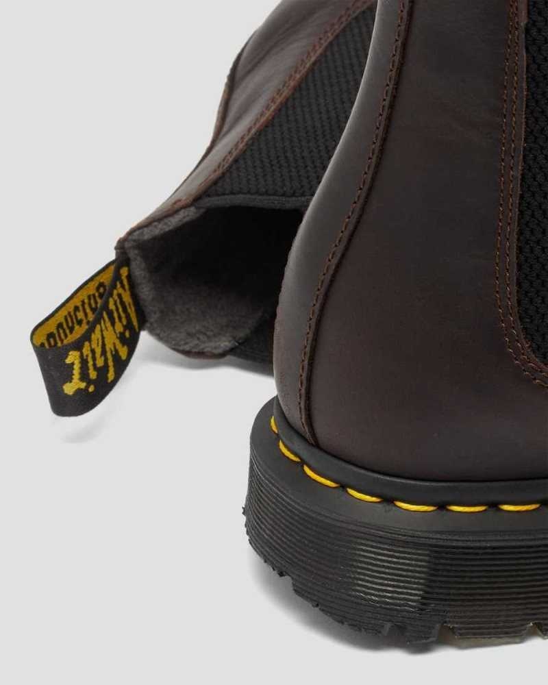 Cocoa Snowplow Dr. Martens 2976 DM's Wintergrip Chelsea Boots | FNPMS8693