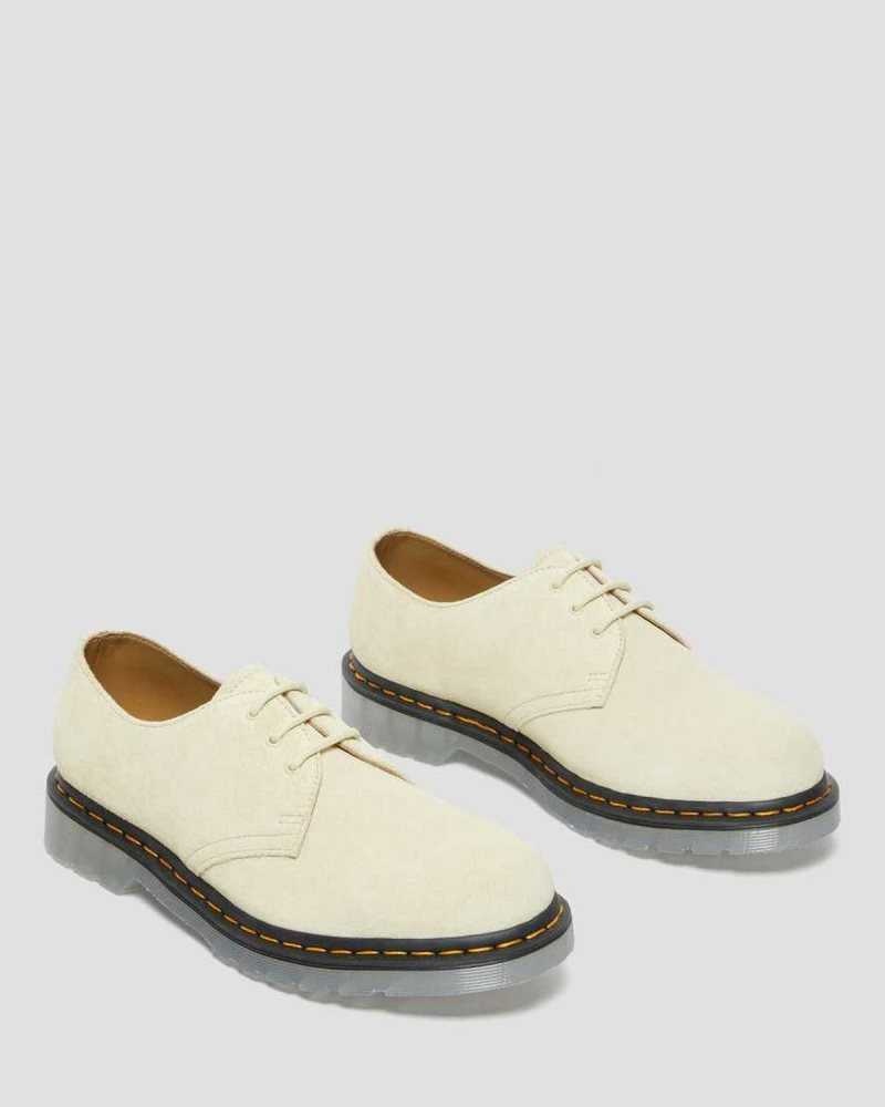 Cream Dr. Martens 1461 Iced Suede Oxford Shoes | QEDOI3812