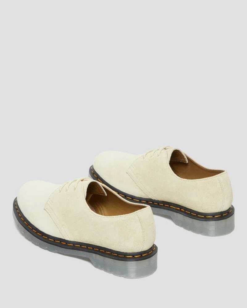 Cream Dr. Martens 1461 Iced Suede Oxford Shoes | QEDOI3812