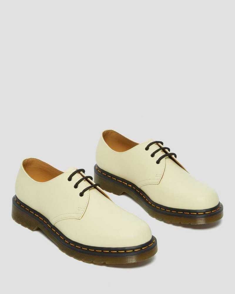 Cream Dr. Martens 1461 Smooth Leather Oxford Shoes | IVFRW2143