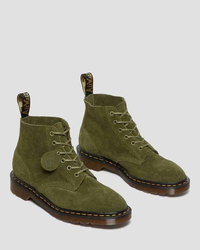 Green Dr. Martens 101 Suede Ankle Boots | WECNY6534