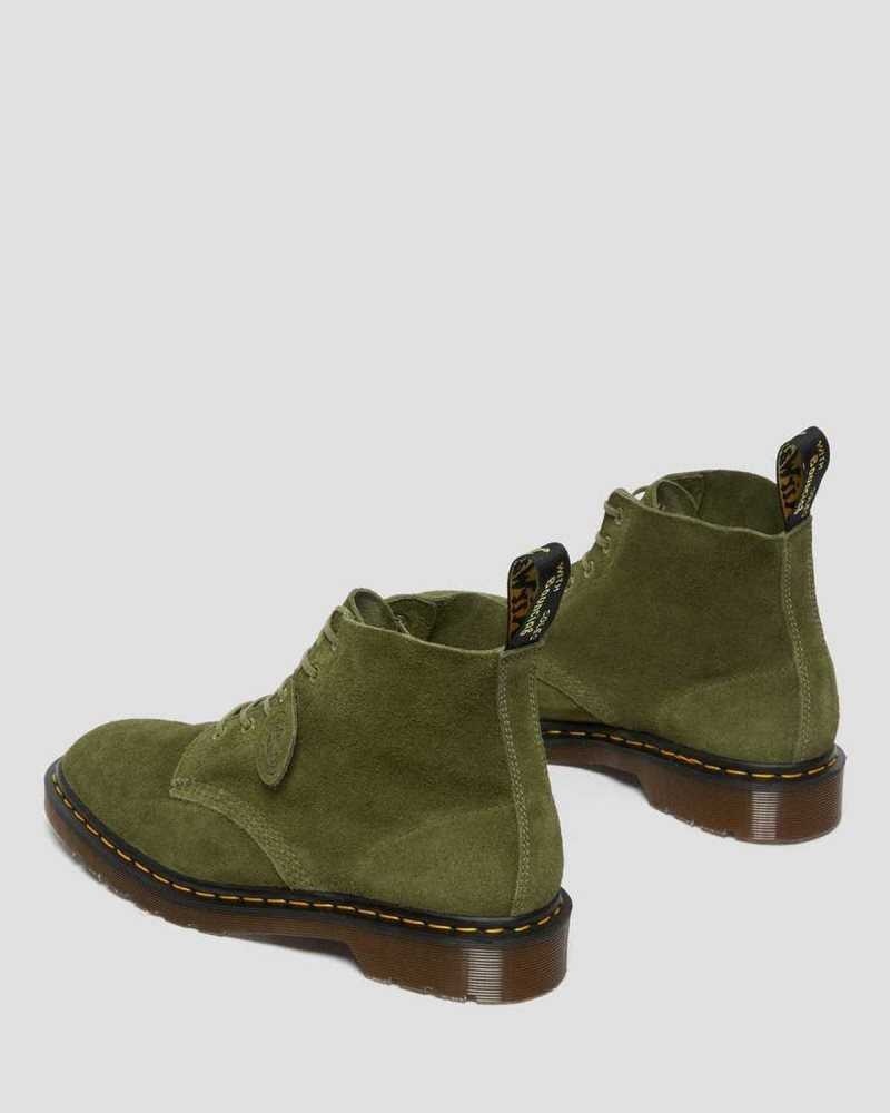 Green Dr. Martens 101 Suede Ankle Boots | WECNY6534