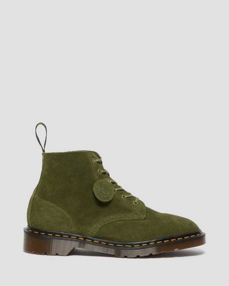 Green Dr. Martens 101 Suede Ankle Boots | WECNY6534