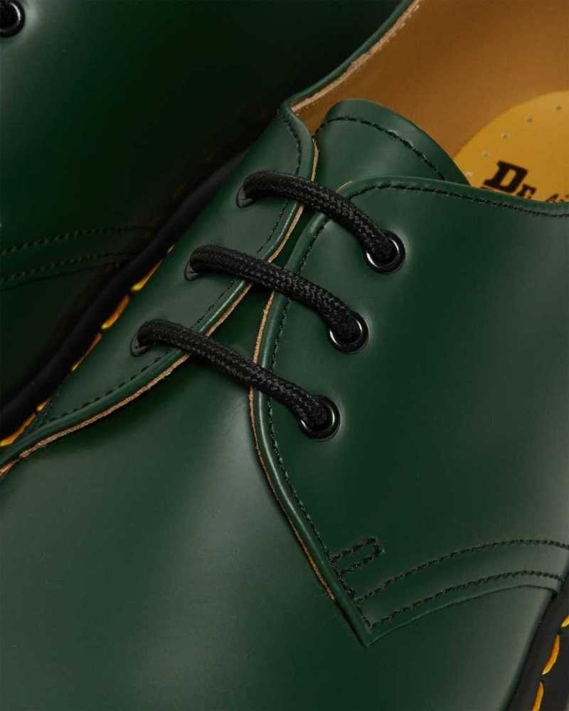 Green Dr. Martens 1461 Smooth Leather Oxford Shoes | GYAUZ5427