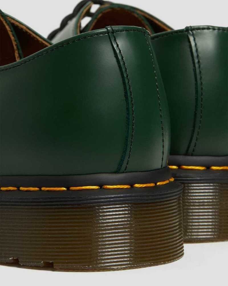 Green Dr. Martens 1461 Smooth Leather Oxford Shoes | ZOKXY7426