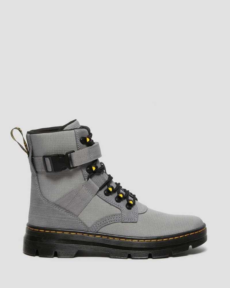 Grey Dr. Martens Combs Tech II Poly Casual Boots | DAIWE1567