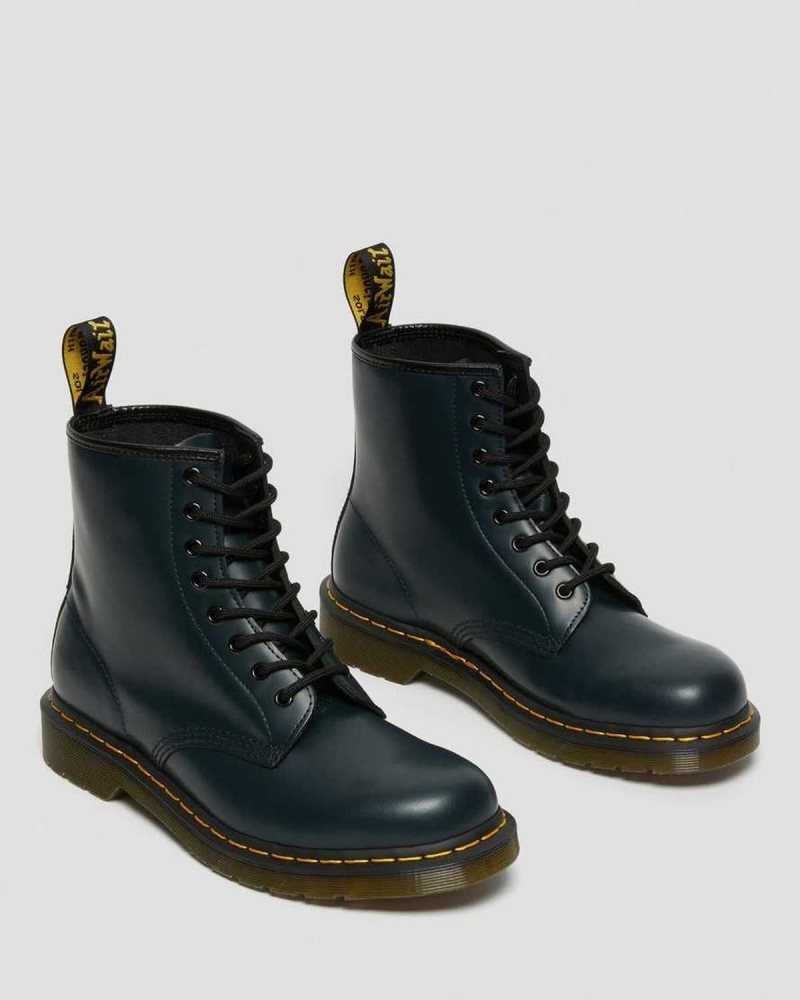 Navy Dr. Martens 1460 Smooth Leather Lace Up Boots | TSXUE9632