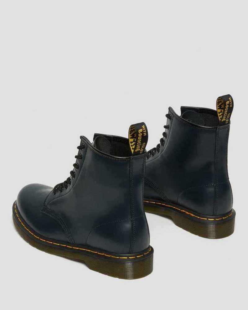 Navy Dr. Martens 1460 Smooth Leather Lace Up Boots | TSXUE9632