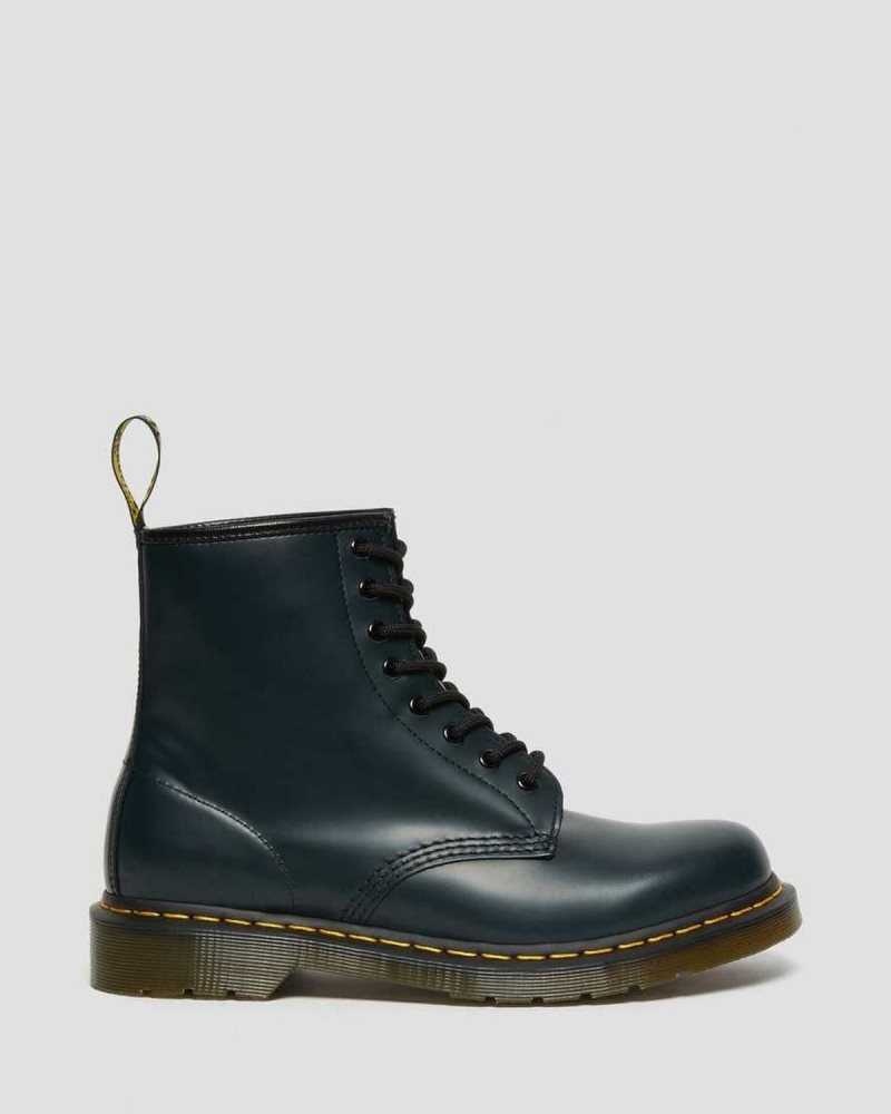 Navy Dr. Martens 1460 Smooth Leather Lace Up Boots | TSXUE9632