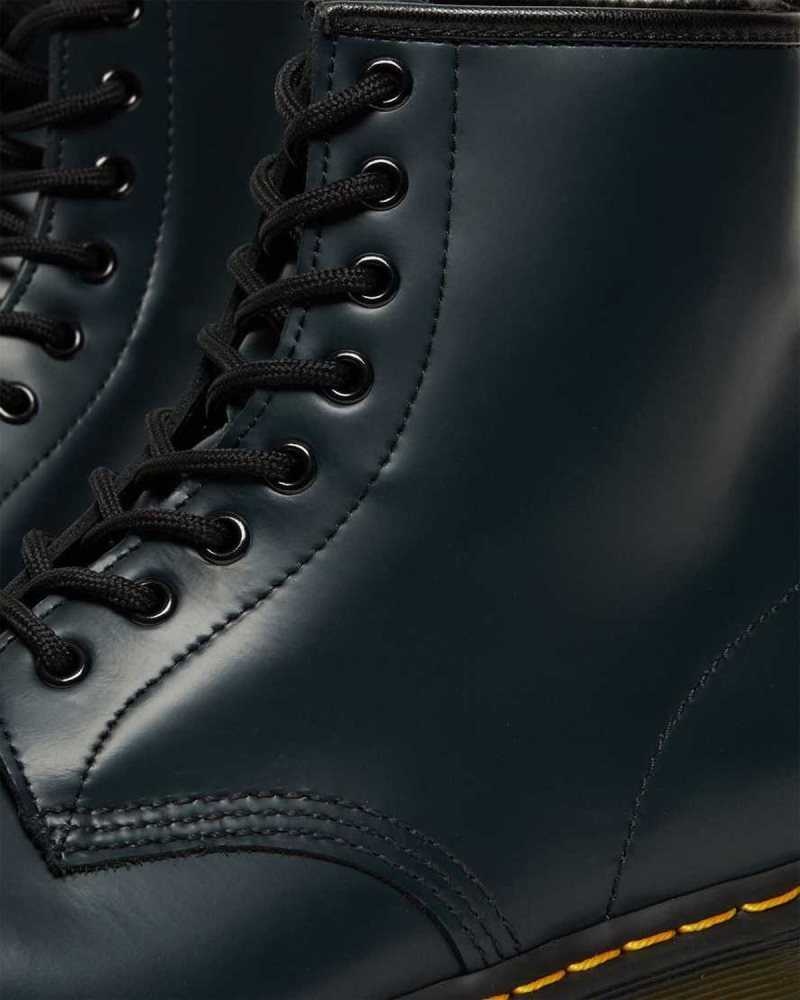 Navy Dr. Martens 1460 Smooth Leather Lace Up Boots | TSXUE9632