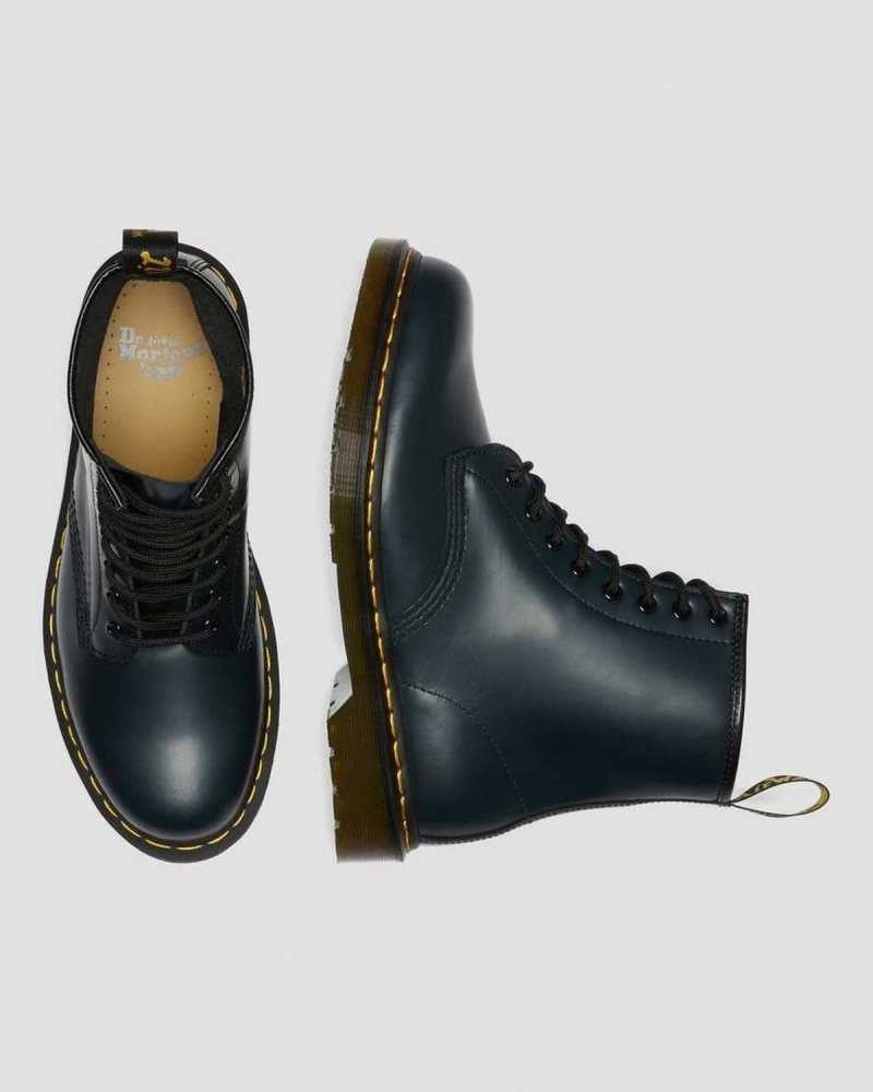 Navy Dr. Martens 1460 Smooth Leather Lace Up Boots | TSXUE9632