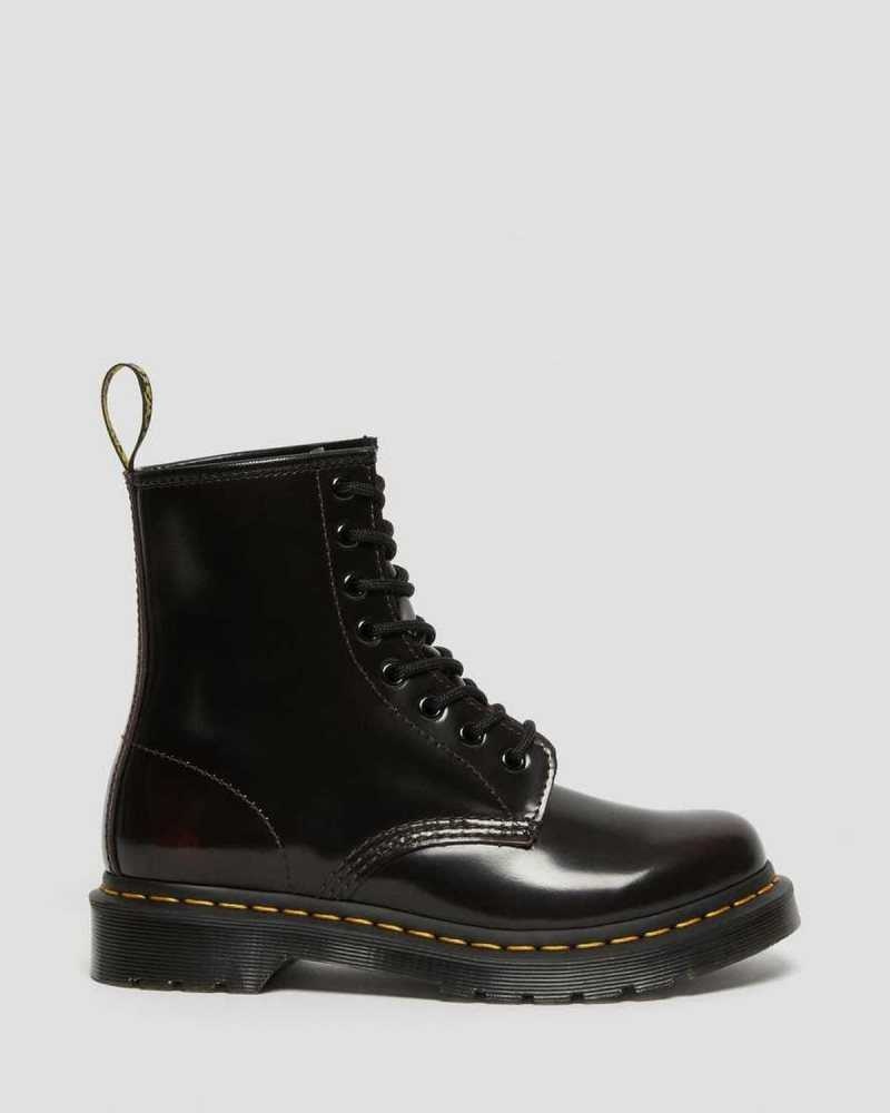 Pink Red Dr. Martens 1460 Arcadia Leather Lace Up Boots | PUXHW0257