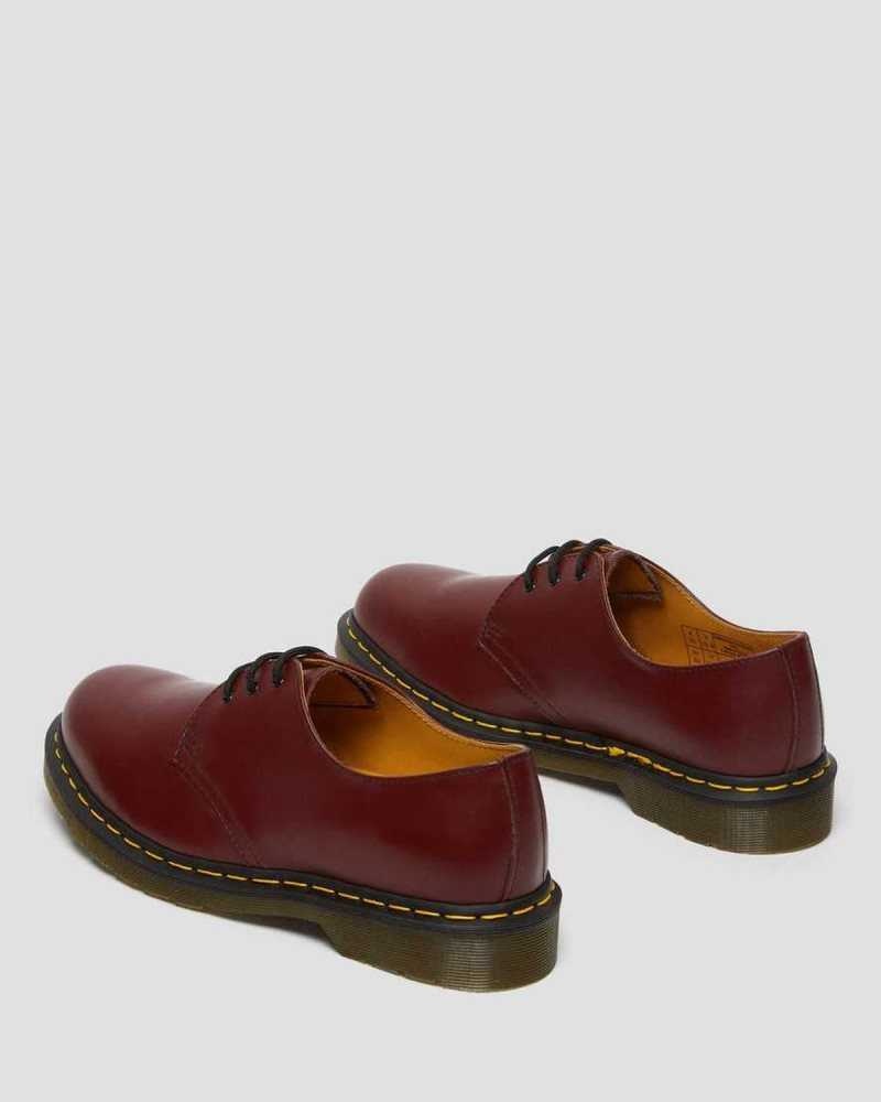 Pink Red Dr. Martens 1461 Smooth Leather Oxford Shoes | PJFKL3590