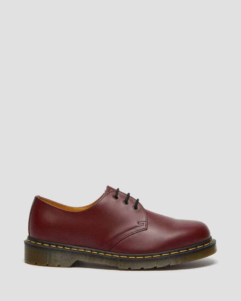 Pink Red Dr. Martens 1461 Smooth Leather Oxford Shoes | PJFKL3590